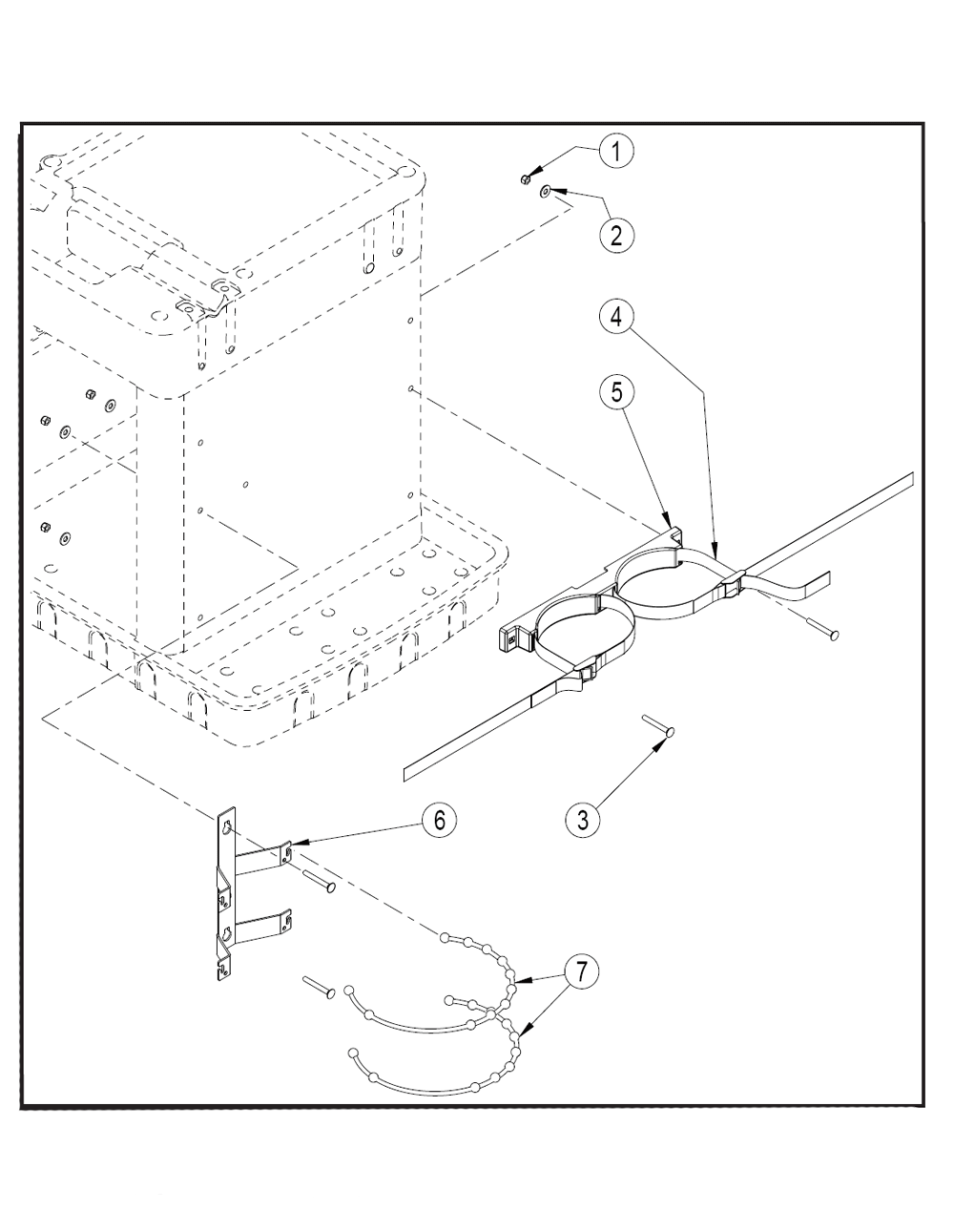 Fig-0 Diagram and Parts List for 48-60-5105  Milwaukee Tool Stand & Cart