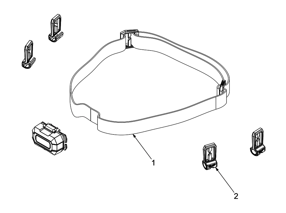 Fig-0 Diagram and Parts List for 2106 J14A Milwaukee Worklight & Flashlight
