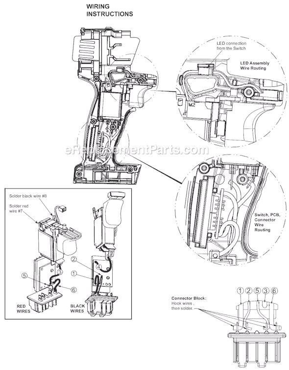 Page B Diagram and Parts List for 2601-22 SER B28A Milwaukee Electric Drill