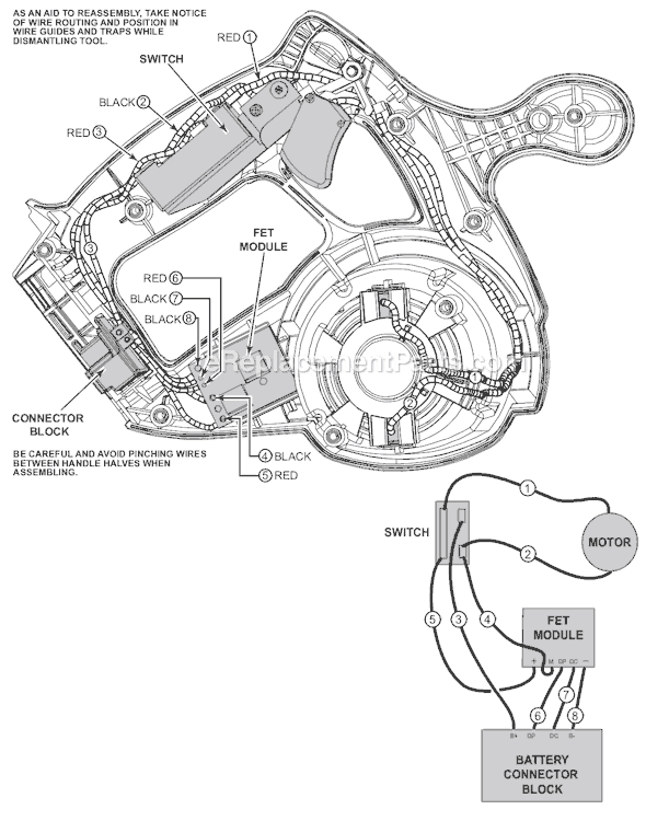 Page B Diagram and Parts List for 2630-20 SER B57A Milwaukee Circular Saw