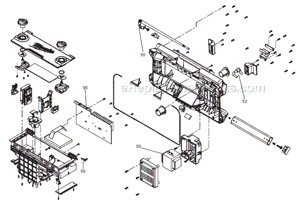Page B Diagram and Parts List for 2790-20 C33A Milwaukee Radio