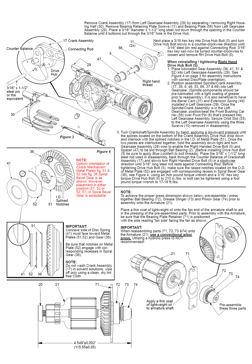 Fig-2 Diagram and Parts List for 2620-22 B58B Milwaukee Saw