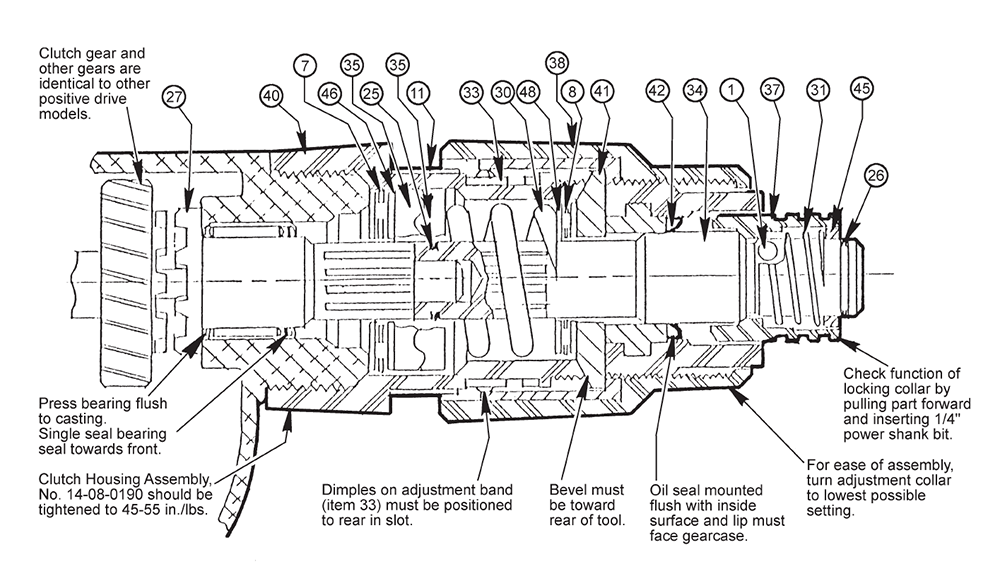 Fig-1 Diagram and Parts List for 6580-20 098B Milwaukee Electric Drill