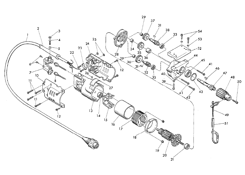 Fig-0 Diagram and Parts List for 4253-1  Milwaukee Drill