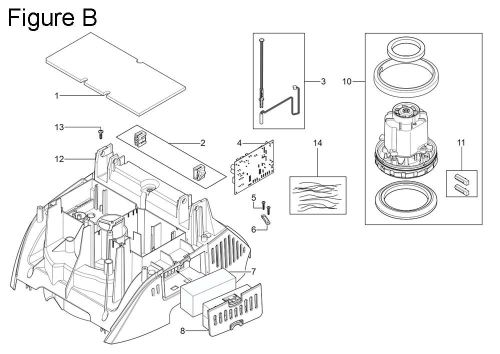 Fig-2 Diagram and Parts List for 8960-20 J08A Milwaukee Dust Collector