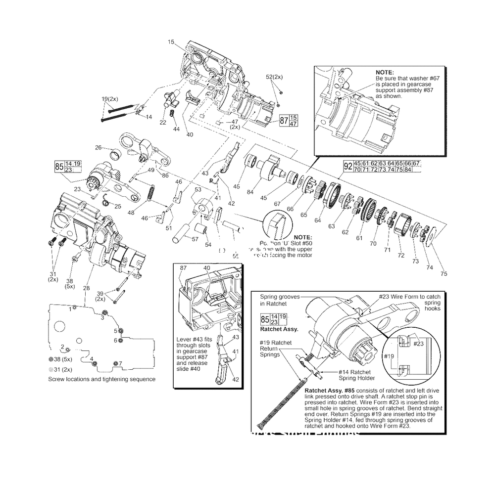 M12 Cordless 600 Mcm Cable Cutter Page 2 Diagram and Parts List for 2472-21XC E21B Milwaukee Pipe Tools