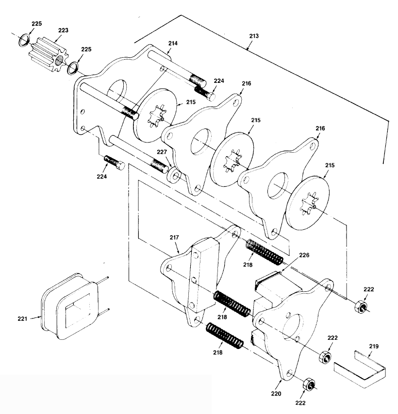 Fig-5 Diagram and Parts List for 9570  Milwaukee Hoist & Winch