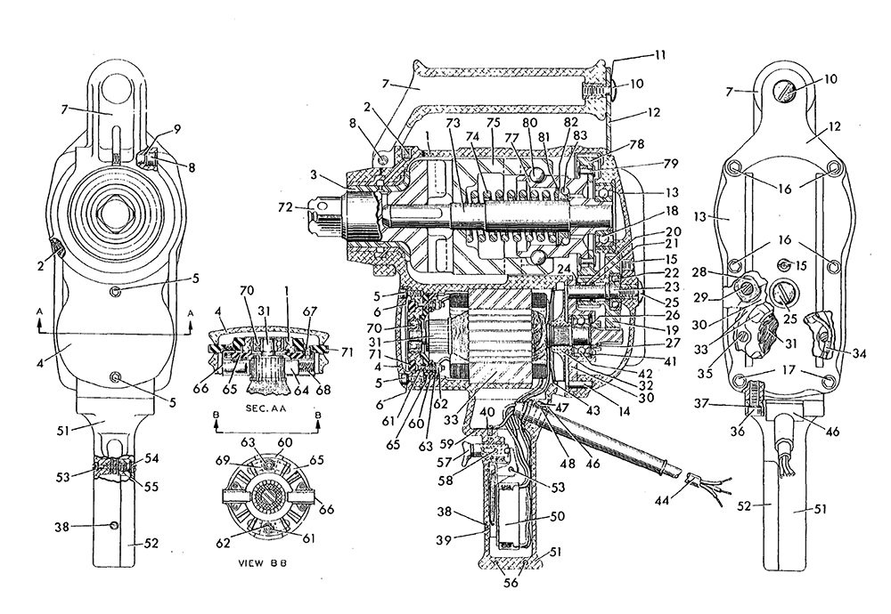 Fig-0 Diagram and Parts List for 9080 540-1001 Milwaukee Impact Driver