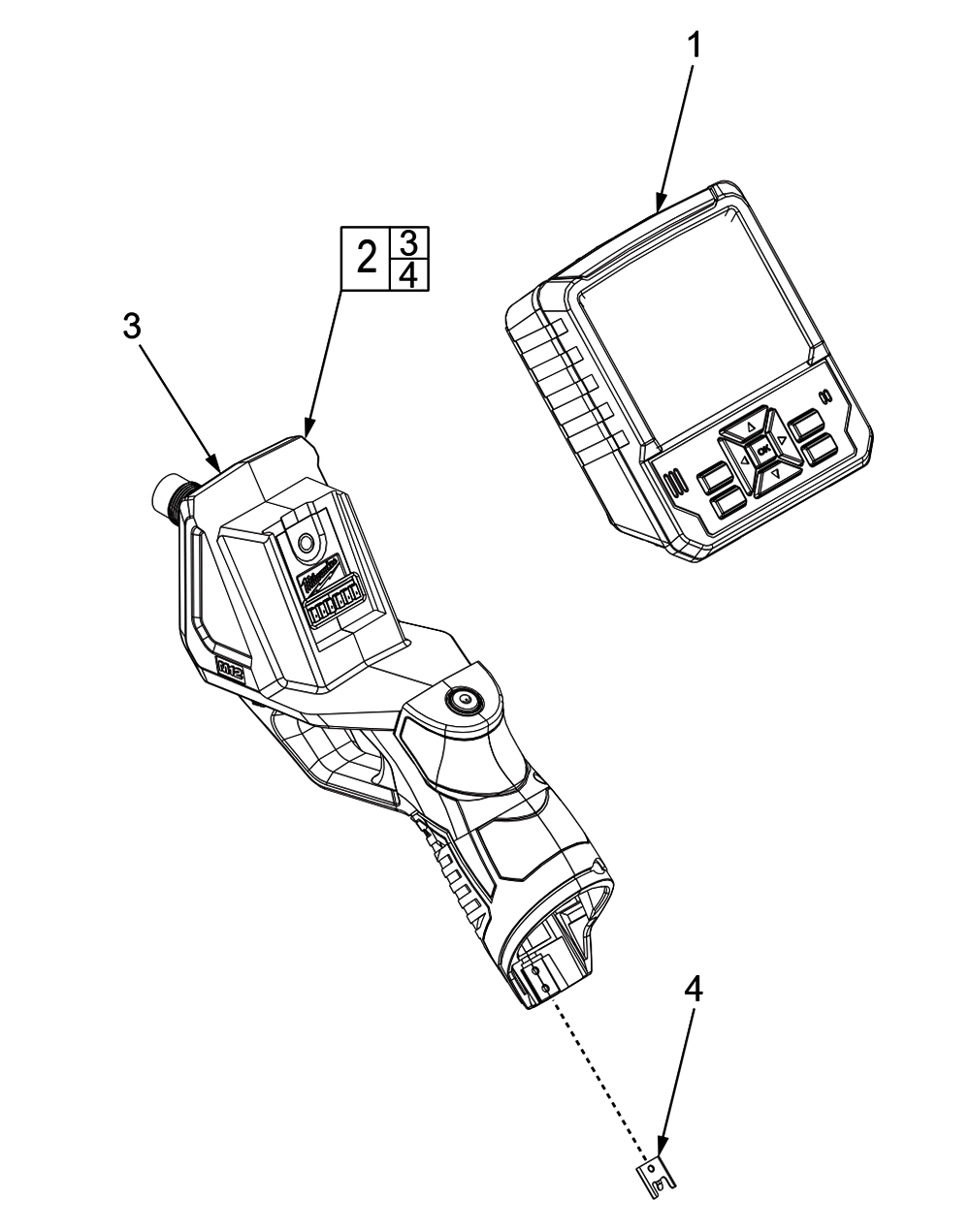 Fig-0 Diagram and Parts List for 2315-20 H22A Milwaukee Miscellaneous