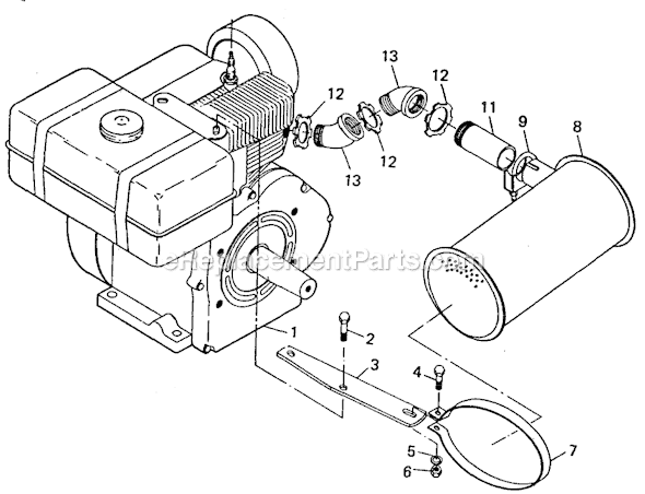 Page C Diagram and Parts List for 4612 SER 508-1104 Milwaukee Generator
