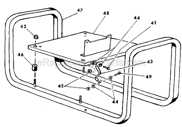 Page B Diagram and Parts List for 4613 SER 521-1001 Milwaukee Generator