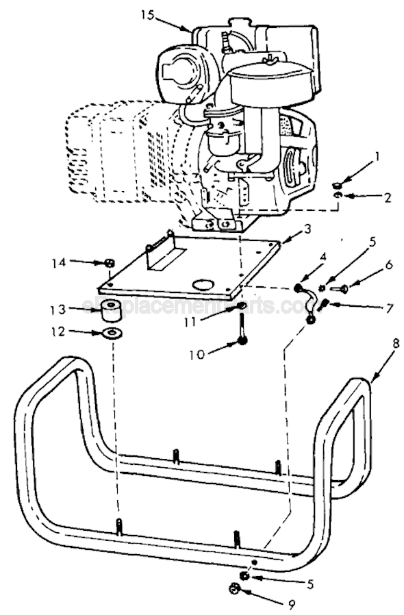 Page B Diagram and Parts List for 4613 SER G-773266605 Milwaukee Generator