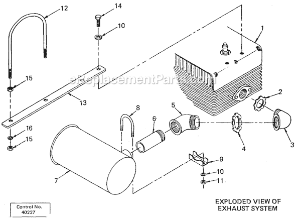 Page B Diagram and Parts List for 4642 SER 509-1001 Milwaukee Generator