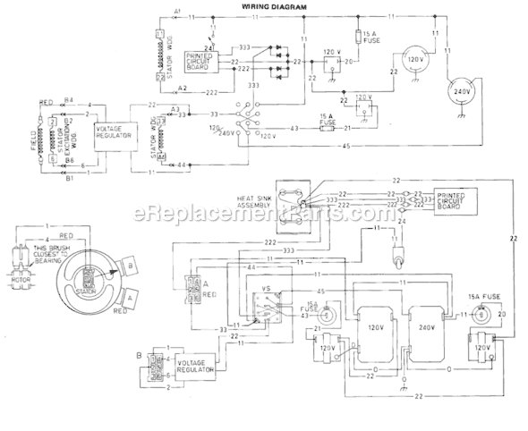 Page E Diagram and Parts List for 4650 SER 483135 Milwaukee Generator