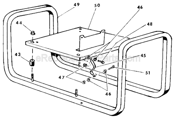 Page B Diagram and Parts List for 4778 SER 523-1001 Milwaukee Generator