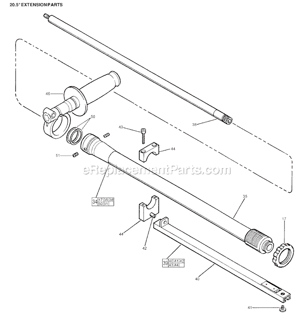 Page B Diagram and Parts List for 48-05-1005 SER 011901022 Milwaukee Electric Drill