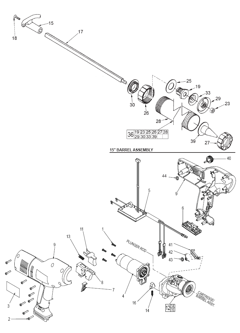 Fig-0 Diagram and Parts List for 6562-24  Milwaukee Miscellaneous