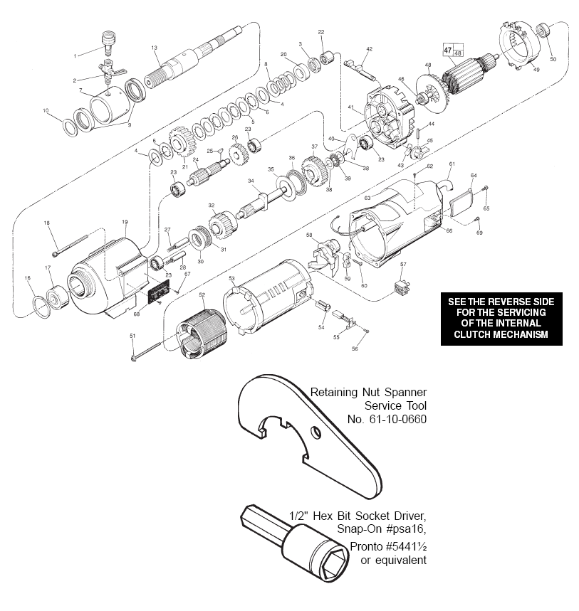Fig-0 Diagram and Parts List for 4004  Milwaukee Drill