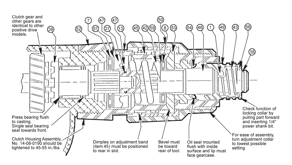Fig-1 Diagram and Parts List for 6580-20 098D Milwaukee Electric Drill