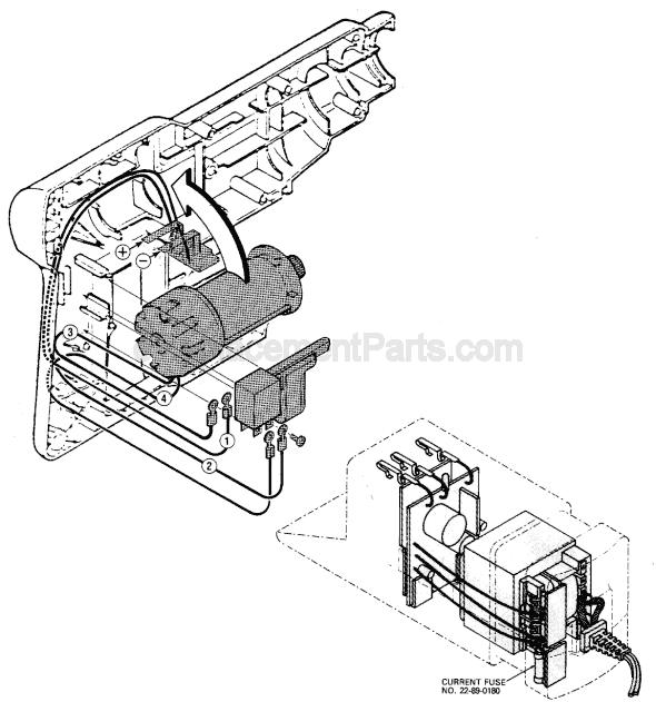 Page B Diagram and Parts List for 5302-1 SER 861028 Milwaukee Demolition Hammer