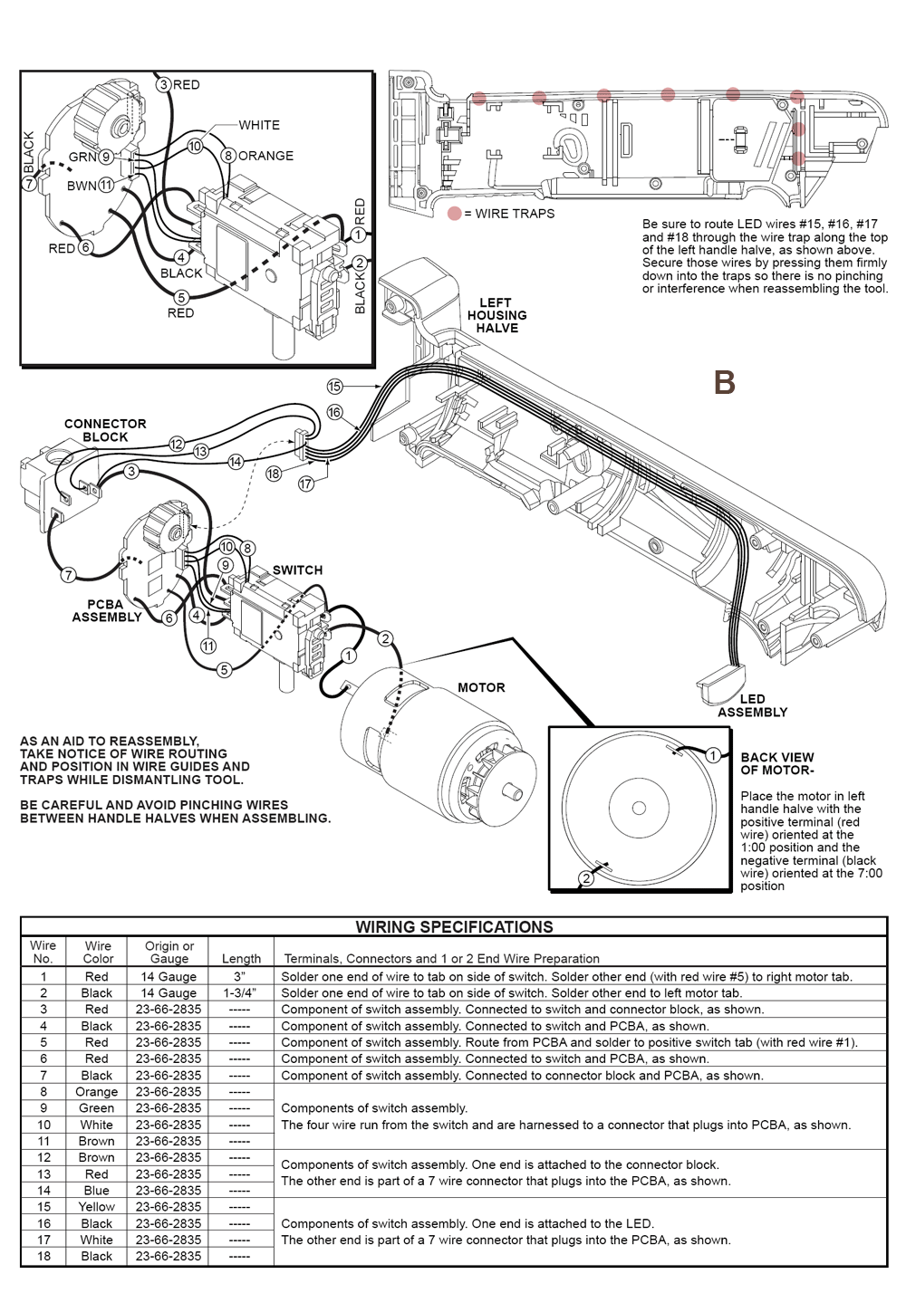 Fig-1 Diagram and Parts List for 2615-20  Milwaukee Cordless Drill