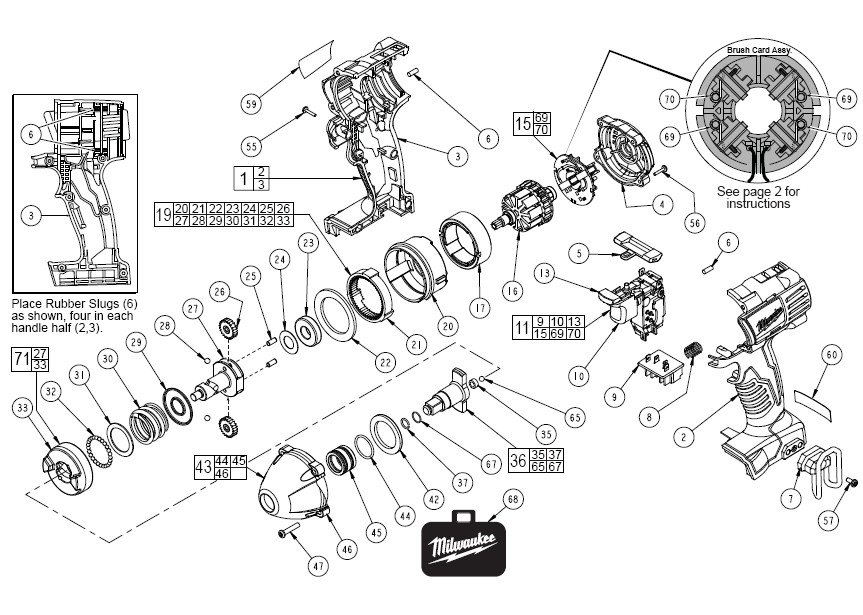 Fig-0 Diagram and Parts List for 2652-20  Milwaukee Impact Driver