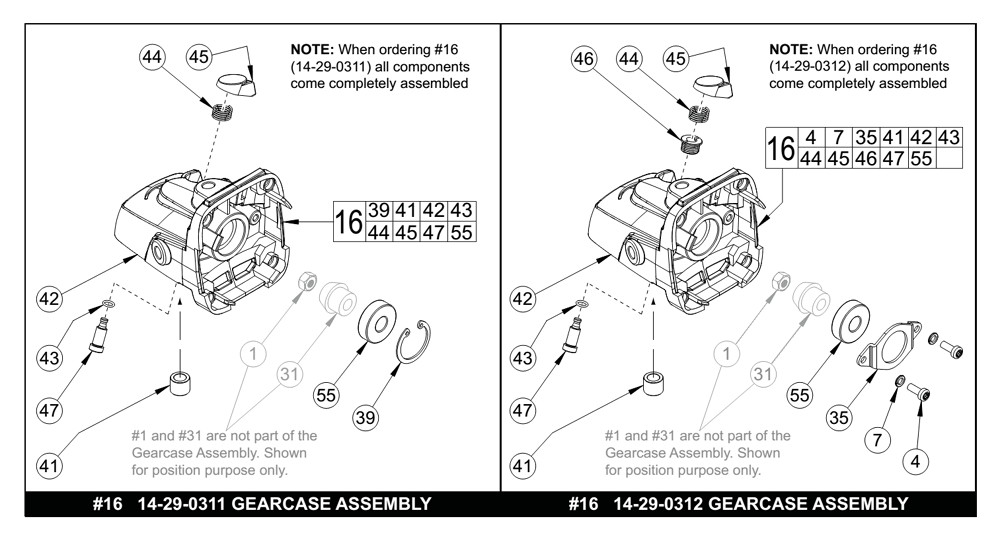 Fig-1 Diagram and Parts List for 6116-30 B62B Milwaukee Angle Grinder