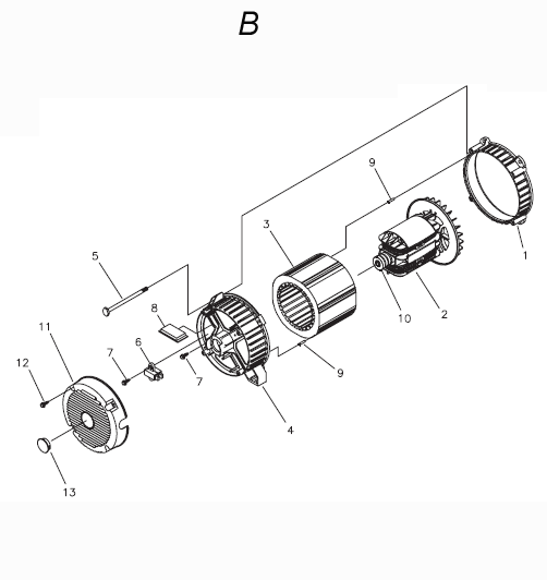 Fig-1 Diagram and Parts List for 4970-24  Milwaukee Generator