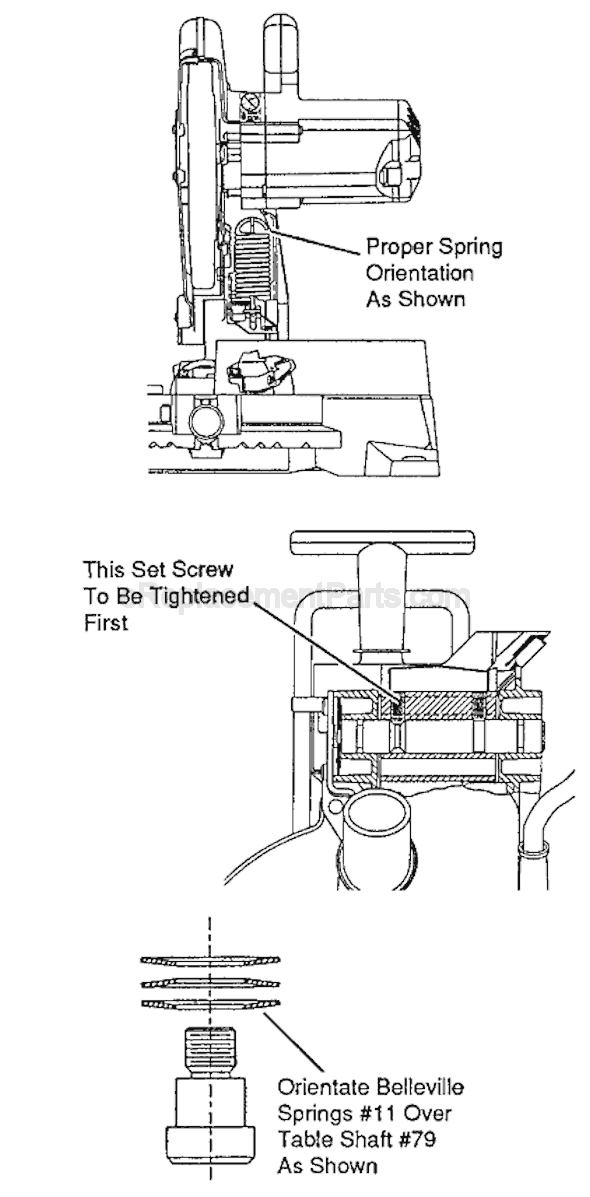 Page C Diagram and Parts List for 6494-50 SER 840A Milwaukee Miter Saw