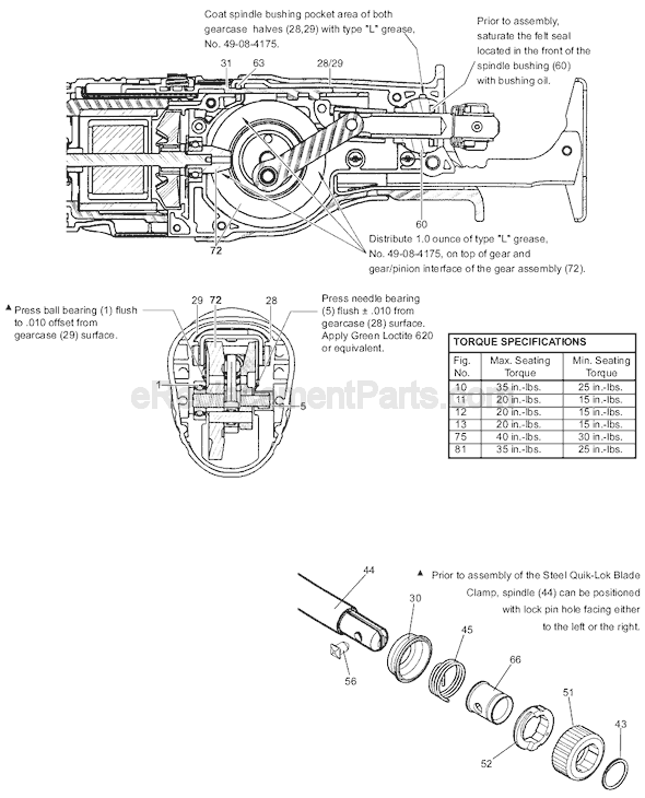 Page B Diagram and Parts List for 6514-20 SER 372A Milwaukee Reciprocating Saw