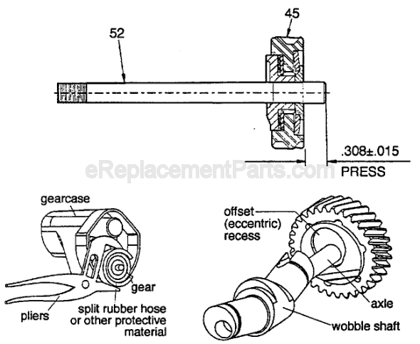 Page B Diagram and Parts List for 6537-22 SER 916D Milwaukee Reciprocating Saw