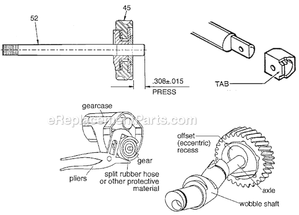 Page B Diagram and Parts List for 6537 SER 884B Milwaukee Reciprocating Saw
