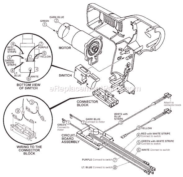 Page B Diagram and Parts List for 6560-23 SER 282A Milwaukee Caulking Gun
