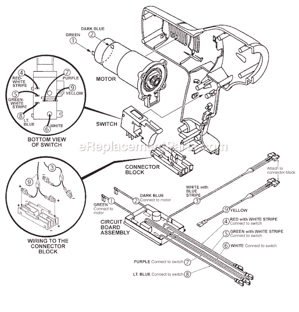 Page B Diagram and Parts List for 6560-23 SER 282B Milwaukee Caulking Gun