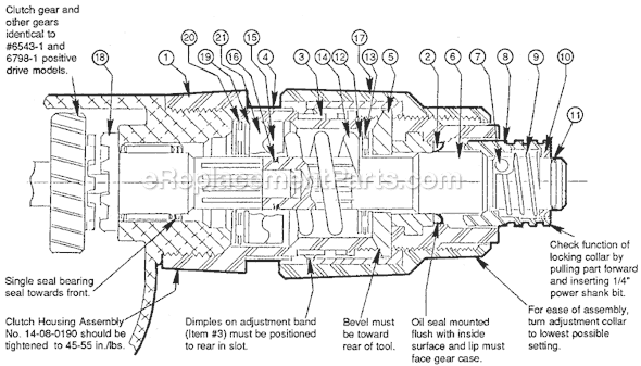 Page B Diagram and Parts List for 6583-1 SER 470-49000 Milwaukee Electric Drill