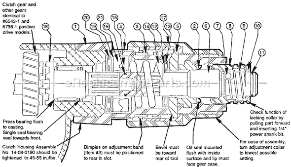 Page B Diagram and Parts List for 6583-1 SER 470-63139 Milwaukee Electric Drill