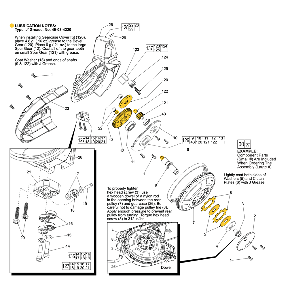 Fig-2 Diagram and Parts List for 6232-20 D51B Milwaukee Saw
