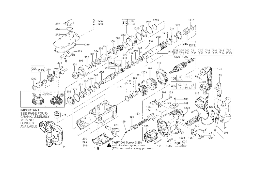 Sds Max Demolition Hammer Diagram and Parts List for 5339-21 A48A Milwaukee Hammer Drill