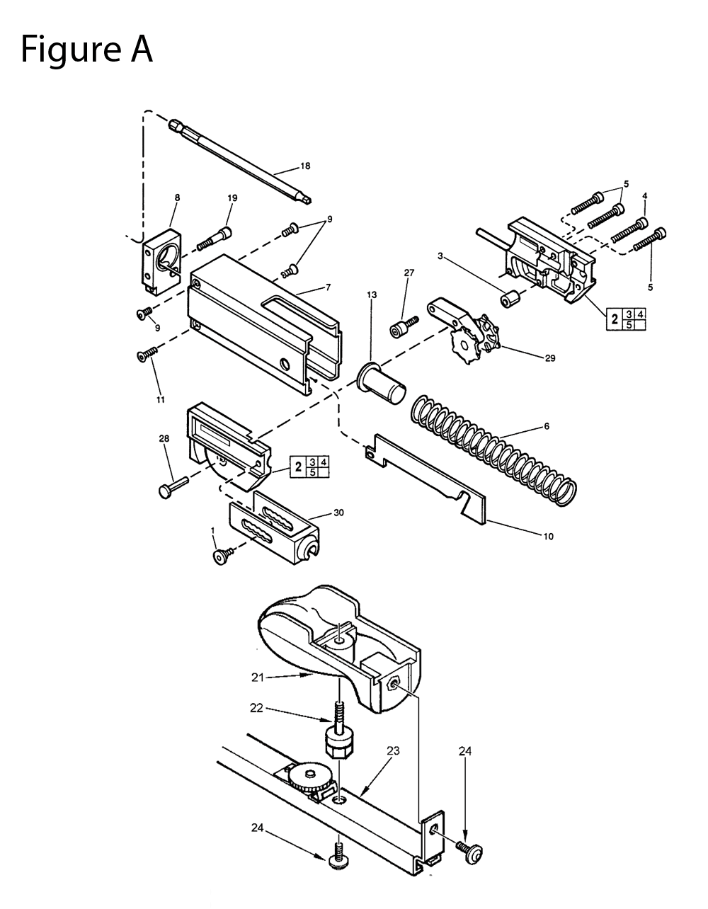 Fig-1 Diagram and Parts List for 6708-56 132A Milwaukee Electric Drill