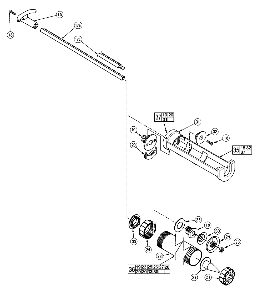 Fig-1 Diagram and Parts List for 6562-51 A63B Milwaukee Miscellaneous