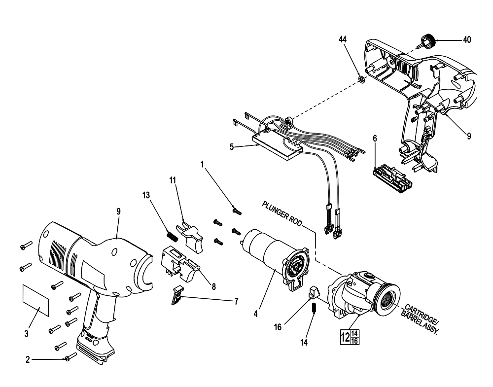 Fig-0 Diagram and Parts List for 6562-51 A63B Milwaukee Miscellaneous
