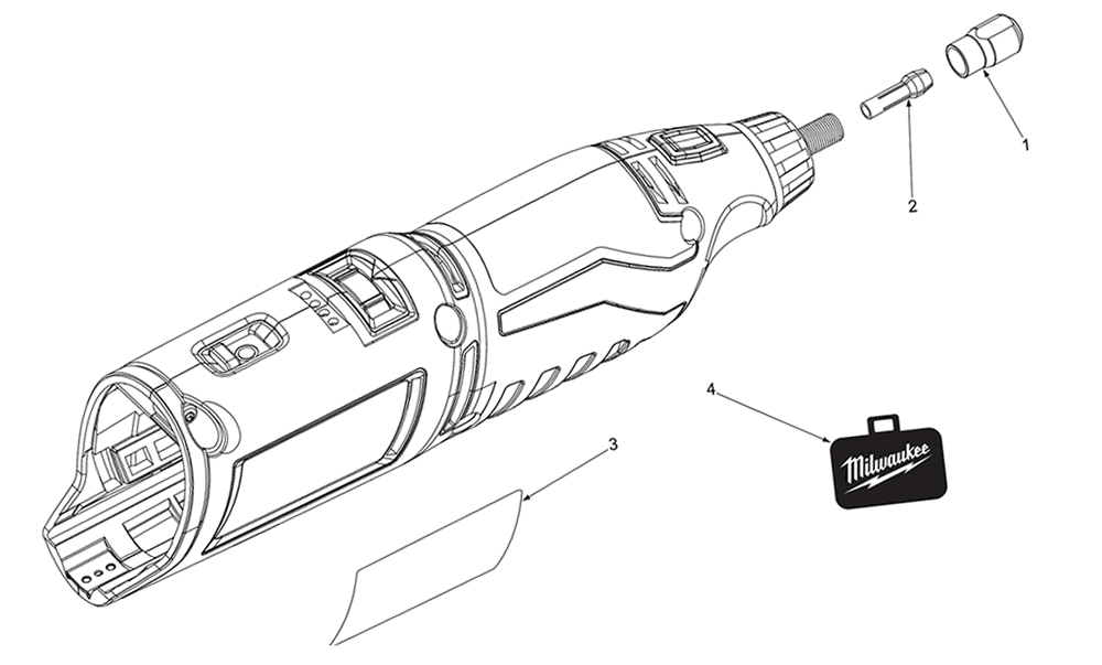 Fig-0 Diagram and Parts List for 2460-059 D67A Milwaukee Miscellaneous