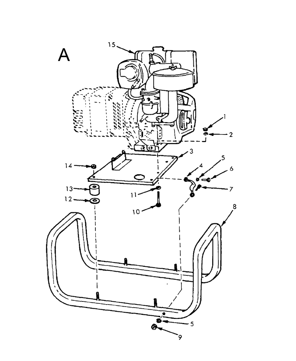 Fig-1 Diagram and Parts List for 4443 1-773276939 Milwaukee Generator