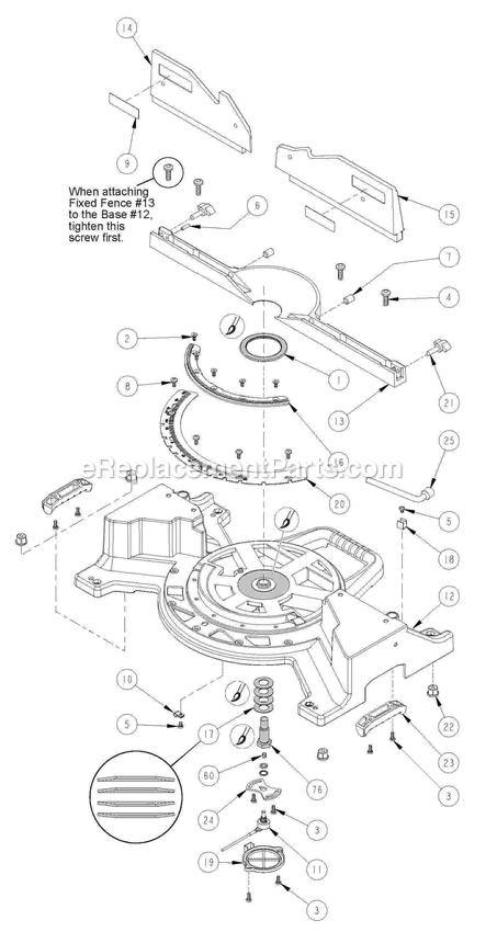 Page 1 Diagram and Parts List for 6955-20 B26A Milwaukee Miscellaneous