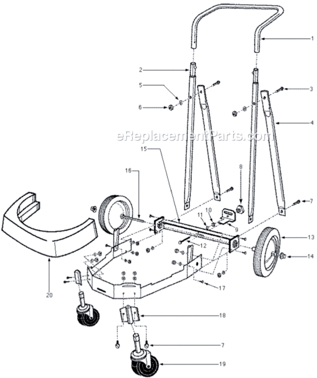 Page B Diagram and Parts List for 8938-20 SERIES S-3 Milwaukee Utility Vacuum