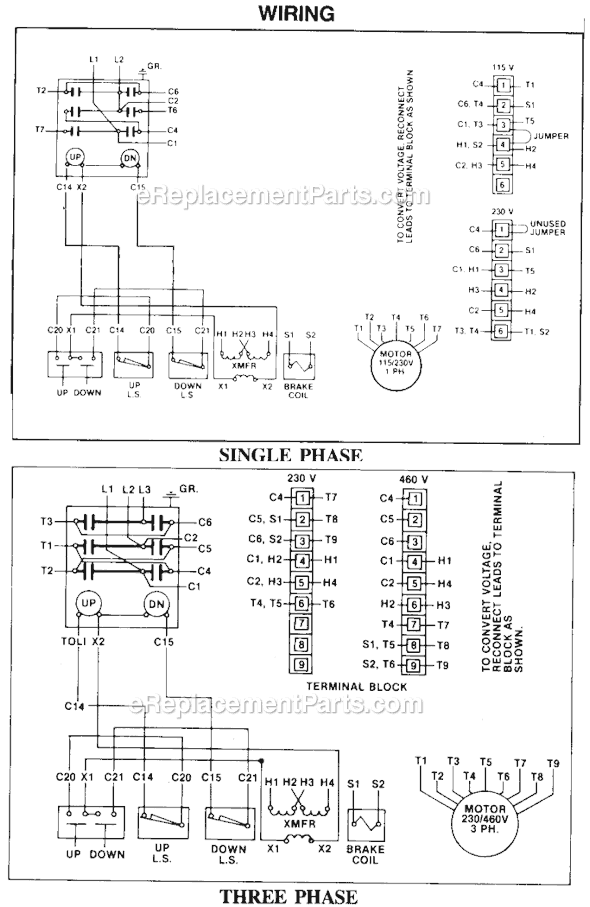 Page J Diagram and Parts List for 9561 SER 486 Milwaukee Hoist & Winch