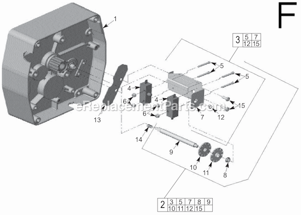 Page F Diagram and Parts List for 9571 SER MJLC Milwaukee Hoist & Winch