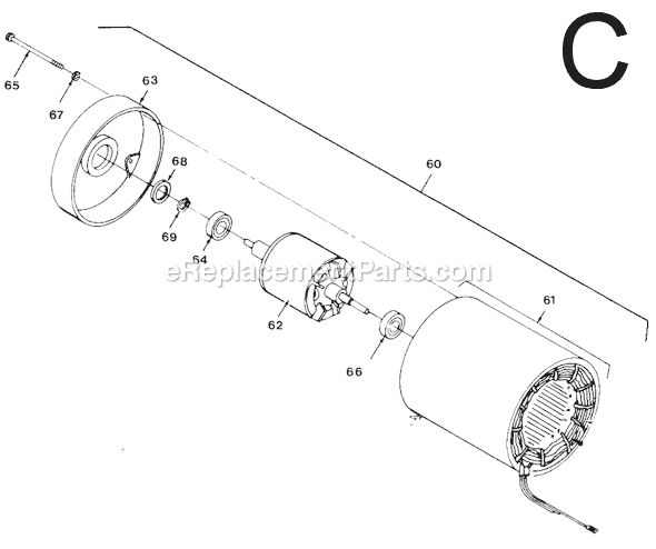 Page C Diagram and Parts List for 9572 SER 486 Milwaukee Hoist & Winch