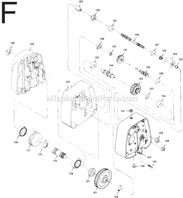 Page F Diagram and Parts List for 9573 SER 486 Milwaukee Hoist & Winch