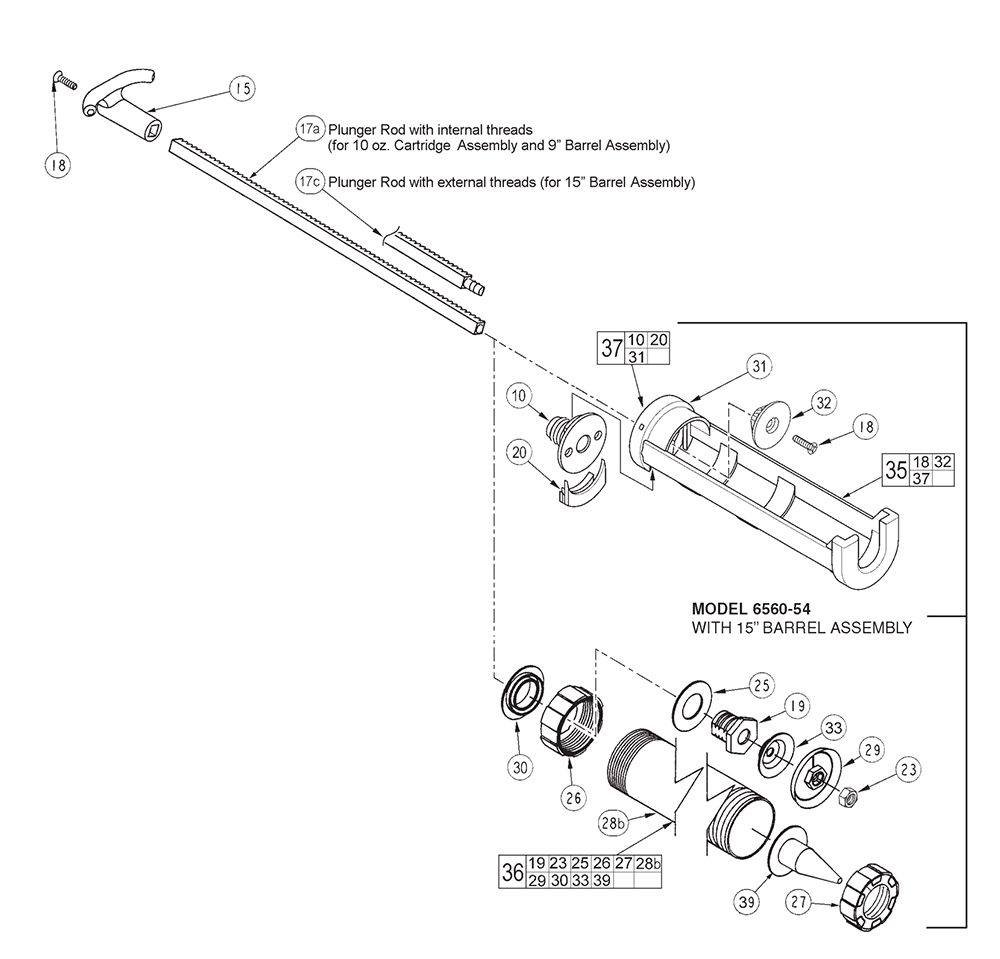 Fig-1 Diagram and Parts List for 6560-54 282B Milwaukee Miscellaneous